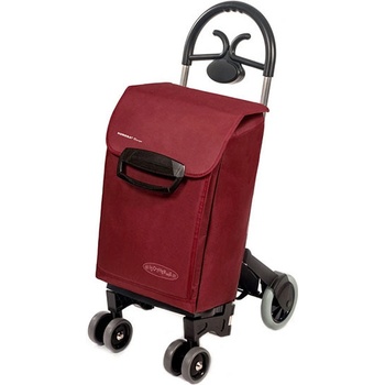 Bezpečná nákupní taška na kolečkách pro seniory Forza 6 bordó