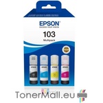 Epson Комплект 4 бутилки с мастило EPSON 103 EcoTank Cyan, Yellow, Magenta, Black