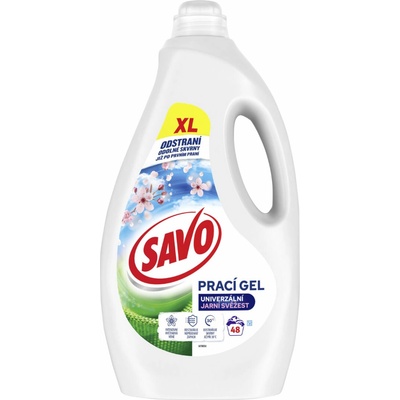 Savo prací gél na farebné aj biele oblečenie Jarná sviežosť 2,4 l 48 PD