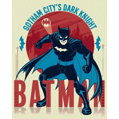 Zuty Kreslený batman II 40 x 50 cm vypnuté plátno na rám 8596530135616