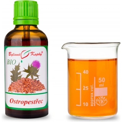 Bylinné kapky BIO Ostropestřec BIO tinktura 50 ml