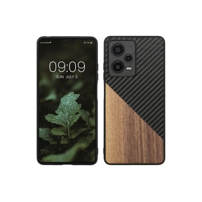 kwmobile Твърд калъф за Xiaomi Redmi Note 12 Pro 5G - тъмнокафяв