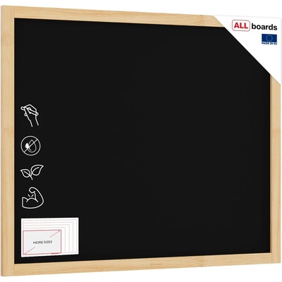 Allboards TB108NAT Černá křídová tabule 100 × 80 cm