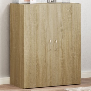 vidaXL Шкаф за документи, сонома дъб, 60x32x77, 5 см, инженерно дърво (840767)