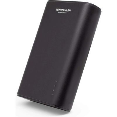 Vonmahlen Evergreen QC 3.0 Power Bank 10000 mAh - външна батерия с два USB изхода и USB-C порт и технология за бързо зареждане (черен)