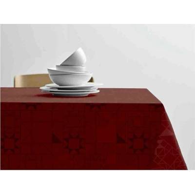 Södahl Kuchyňský ubrus Star Damask Red 140x370 cm