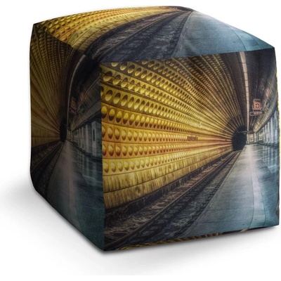 Sablio Taburet Kostka Pražské metro: 40x40x40 cm