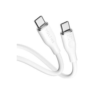 Voltme C2021 Powerlink Moss Series USB-C/USB-C, CTC 3A/60W, 1m, bílý
