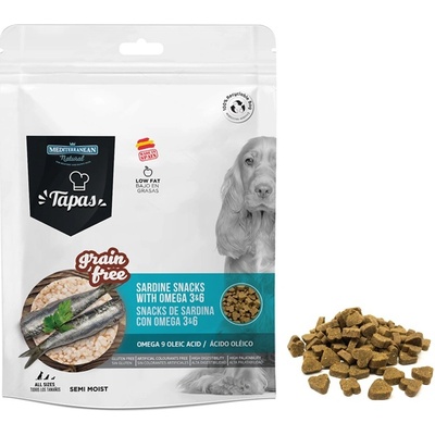 Mediterranean Natural Tapas Snack Dog Sardine with Omega GF 150 g