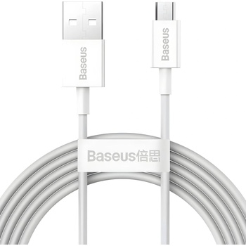 Baseus Superior Бързо зареждащ данни Кабел MicroUSB 2A - 2m - Бял KP29135 (29135)
