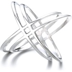 Silenti Jewelry Сребърен пръстен "Впечатление" - 6 - 52мм (16.6мм диам. )