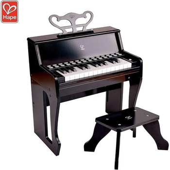 Hape Дървено светлинно пиано и стол, Hape, Черно