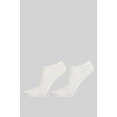 Gant ponožky LYOCELL RIB LOW CUT SOCKS 2-PACK biela