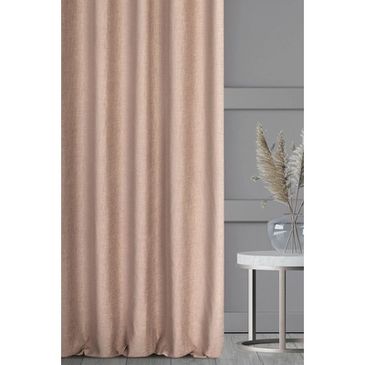 HOTOVÝ ZÁVES TERRA COLLECTION AVINION 140X270 NA PÁSKE PÚDROVO RUŽOVÝ