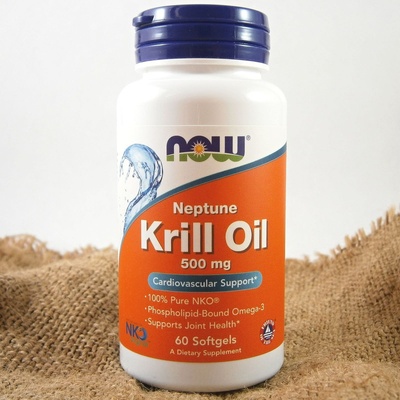 NOW Krill Oil Neptune olej z krilu 500 mg 60 softgel kapsúl