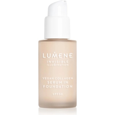 Lumene Invisible Illumination Vegan Collagen Serum in Foundation лек фон дьо тен с подхранващ ефект SPF 30 00 30ml