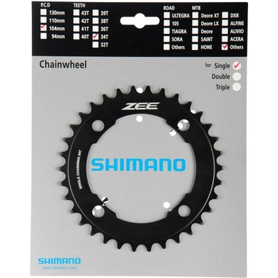 SHIMANO Prevodník 34z. FC-M640 ZEE čierny 104mm