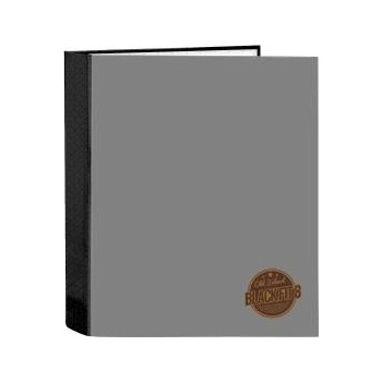 BlackFit8 Папка с пръстени BlackFit8 Old school Черен Сив A4 27 x 33 x 6 cm