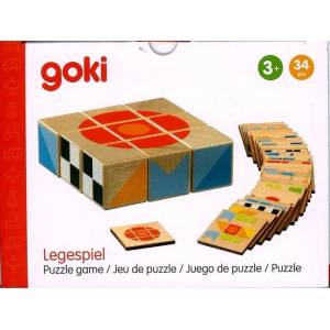 Goki Детска образователна игра-пъзел Goki - Кубус II (58387) - baby