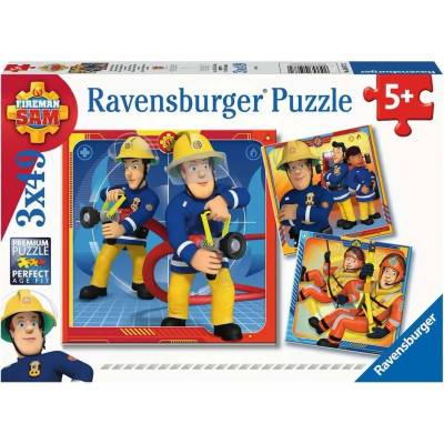 Ravensburger - Puzzle 3x49 Firefighter Sam II - For help - 40 - 99 piese