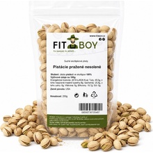FITBOY Pistácie pražené nesolené 250 g