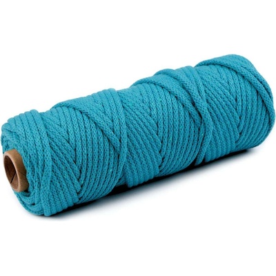 Šňůra / příze s duší Ø5 mm Varianta: 6 /038 modrá azuro, Balení: 10 m 46003/116515/210441