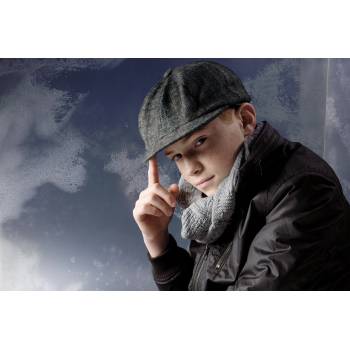 Sterntaler Детски каскет за момчета - каре