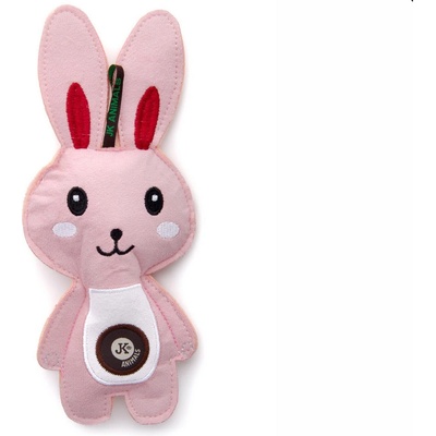 JK ANIMALS zajíc, pískací textilní hračka pro psy 24 cm
