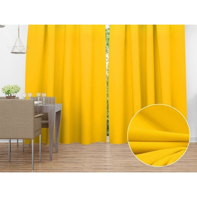 Biante Dekorační závěs Rongo RG-029 Sytě žlutý 140x150 cm