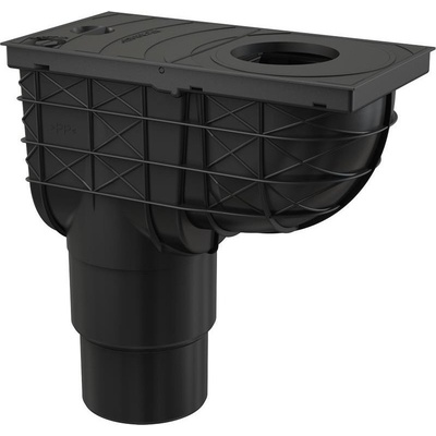 Enpro Lapač střešních splavenin přímý 125 / 110 mm černý