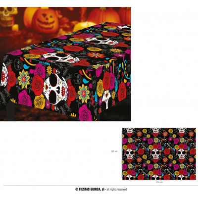 Fiestas Guirca Halloweenský ubrus Day of the dead 173x274 cm
