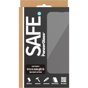 Panzer Стъклен протектор Safe за Motorola Moto G62 5G CaseFriendly - Черен