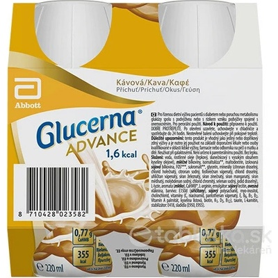 Glucerna ADVANCE 1,6 kcal kávová príchuť 24 x 220 ml