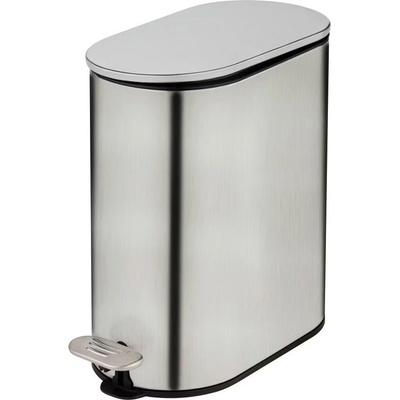 Wenko Úzký koupelnový koš COLLUNGO, 5 l, stříbrný