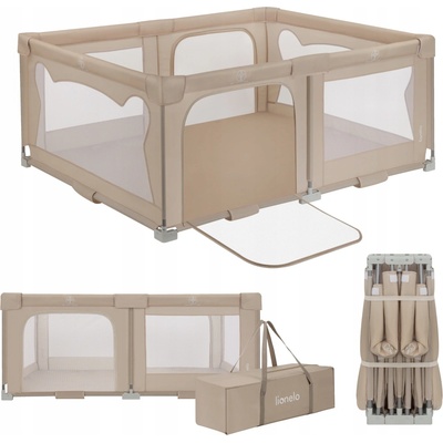 Lionelo Florence Easy Skládací dětská ohrádka Beige Sand – Zboží Mobilmania