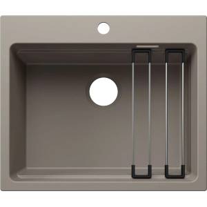 BLANCO Etagon 6 - Мивка от Silgranit, 60x51 см, с аксесоари, цвят „Тартуфо 527753 (527753) Мивка за вграждане