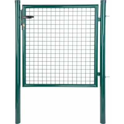 Brána Strend Pro METALTEC ECO 2, 1000/2000/50x50 mm, okrúhly rám, zelená, jednokrídlová, záhradná, Z