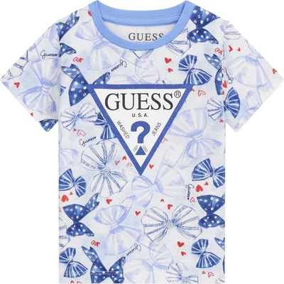 Guess Тениска с къс ръкав Guess - Панделки, синя, 18 м (20261-K6RI06-K6YW4-P7TZ-18M)