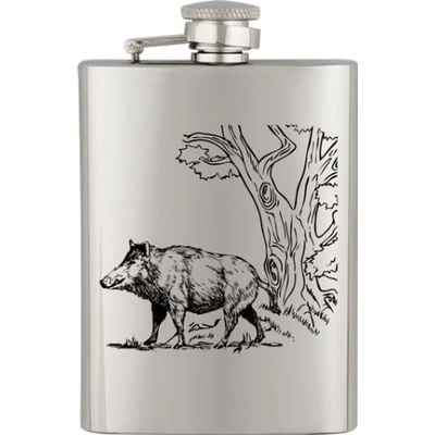Placatka Albainox Barbaric 8 Oz. s motivem divočáka
