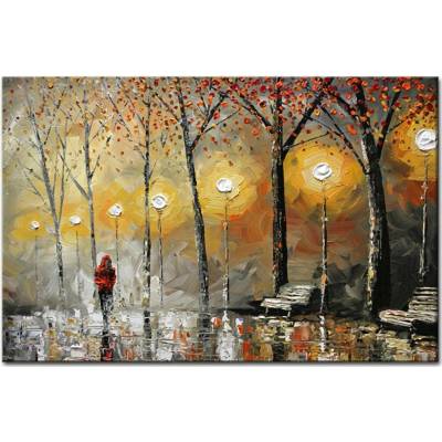 Maľovaný obraz na stenu KRAJINA - 120×80 cm / Premium 4 cm