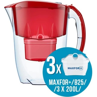 Aquaphor Филтрираща кана Aquaphor ДЖАСПЪР ЧЕРВЕНА + 3БР ФИЛТЪР , 2, 8 L (4744131015668)