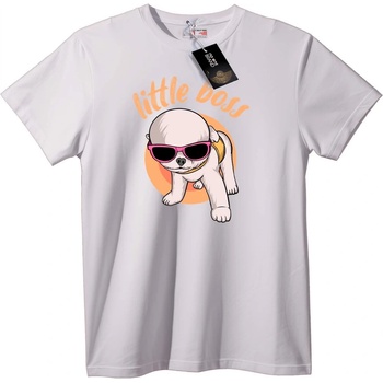 NOONEBRAND Тениска Малкият Шеф Куче - S, Black