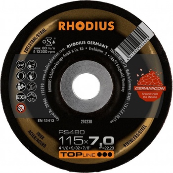 Rhodius Brusný kotouč 115 x 7,0 x 22,23 mm 210238
