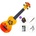 Mahalo Hibiscus SET 2 Hibiscus Orange Burst Сопрано укулеле (MD1HB-ORB-SET-2)