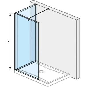 Jika Pure - Душ стена Walk in L от две части 140x90 см, Jika Perla Glass, прозрачно стъкло H2694260026681 (H2694260026681)