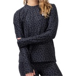 Eivy Дамска долна блуза с дълъг ръкав Eivy Women's Versa Loose Fit Top Longsleeve - Black Leopard - размер XL (114-3624-0116)