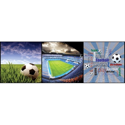 Dimex M-224 vliesová fototapeta na zeď Football Collage rozměry 330 x 110 cm