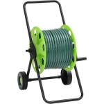vidaXL Макара за маркуч количка със зелен маркуч 0, 5" 30 м PVC (3281523)