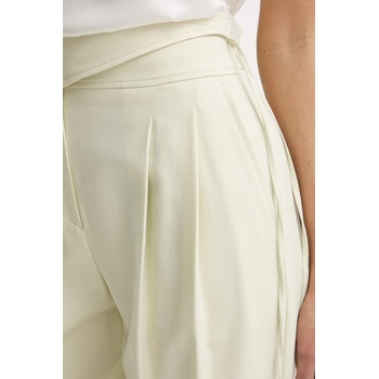 BOSS Orange широк панталон дамски с добавен лен C Talily (50556552)