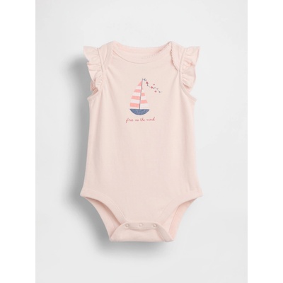 GAP Baby body z organickej bavlny Ružová